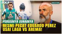 Persebaya Surabaya Resmi Pecat Eduardo Perez, Bruno Moreira: Dia Selalu Mendorong Kami Lebih Baik